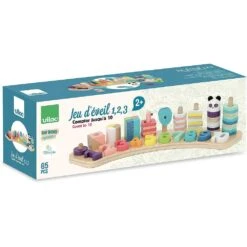 Vilac Jeu D'éveil 1,2,3 Sous La Canopée 9 Vilac Jeu D'éveil 1,2,3 Sous La Canopée -Vilac Jouets Soldes Magasin 1060 vilac jouet eveil compter empiler jouet bois 4