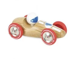 Vilac Voiture De Course GM Bois Naturel - Dès 2 Ans