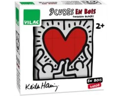 Vilac Coffret De 9 Cubes Keith Haring - Dès 2 Ans