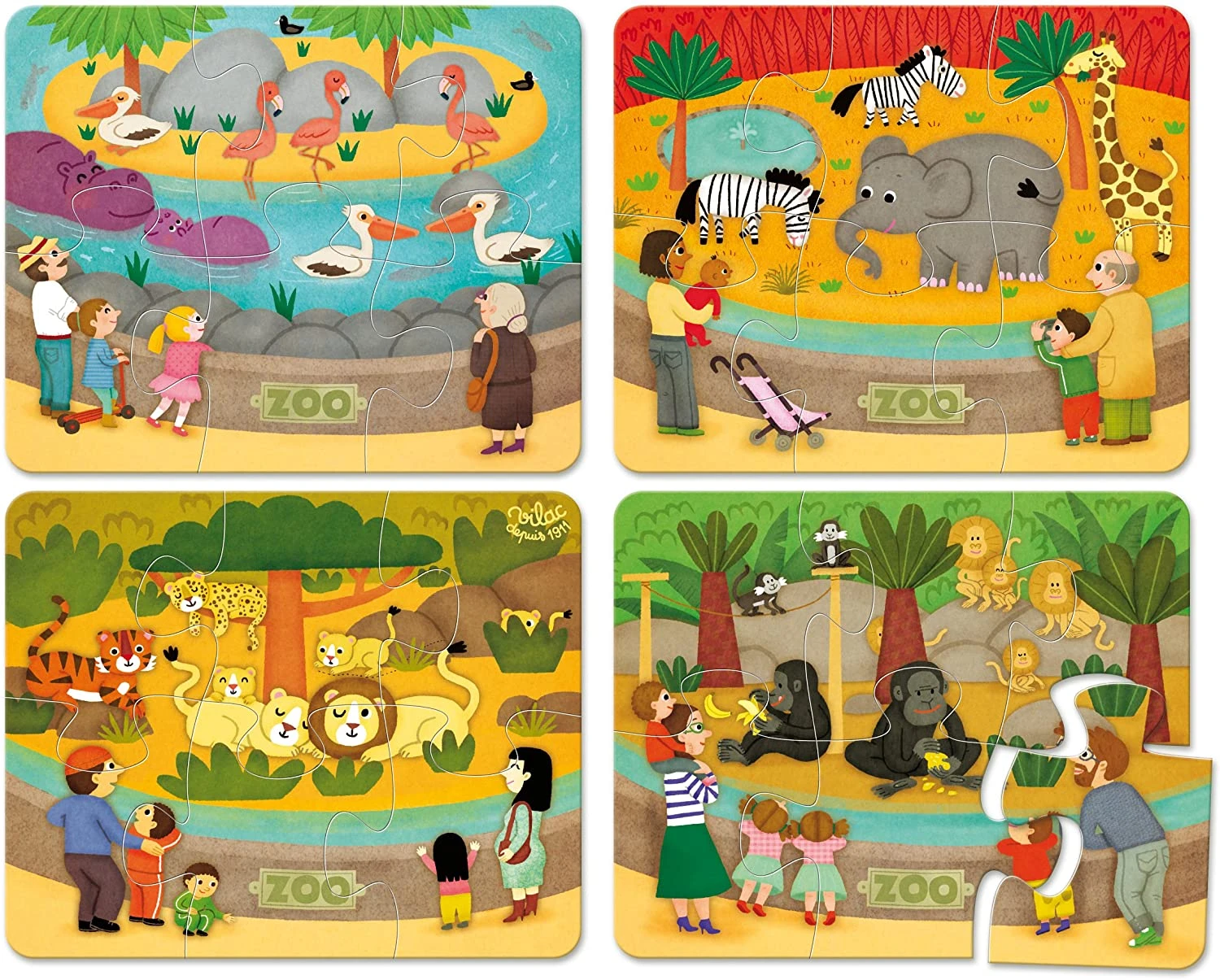 Vilac Puzzles Du Zoo 2 Vilac Puzzles Du Zoo – Image 2