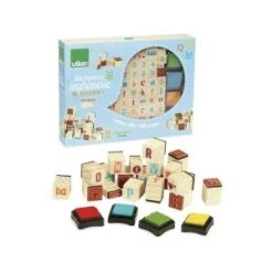 Vilac Coffret Tampons Ma Première Imprimerie Multicolore