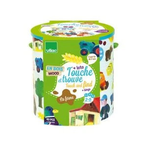 Vilac Touche Et Trouve La Ferme Multicolore - Taille Taille Unique 1 Vilac Touche Et Trouve La Ferme Multicolore - Taille Taille Unique