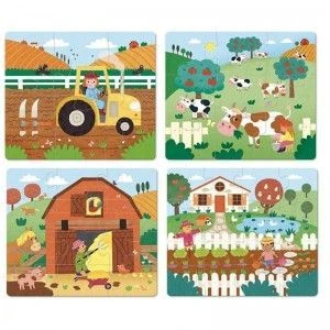 Vilac 4 Puzzles Evolutifs La Ferme - Dès 2 Ans 1 Vilac 4 Puzzles Evolutifs La Ferme - Dès 2 Ans