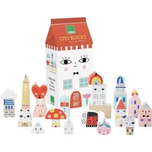 Vilac Cubes En Bois : Tiny City Suzy Ultman 1 Vilac Cubes En Bois : Tiny City Suzy Ultman