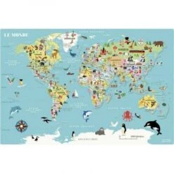 Vilac Carte Du Monde Magnétique Ingela P.a