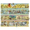 Vilac Grande Frise Historique Magnetique 75x58cm + 50 Magnets Bois - Puzzle Jeu Educatif