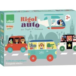 Vilac Rigol'auto Ingela P. Arrhenius -Vilac Jouets Soldes Magasin 7603 vilac rigol auto ingela p arrhenius vehicules bois magnetiques 2