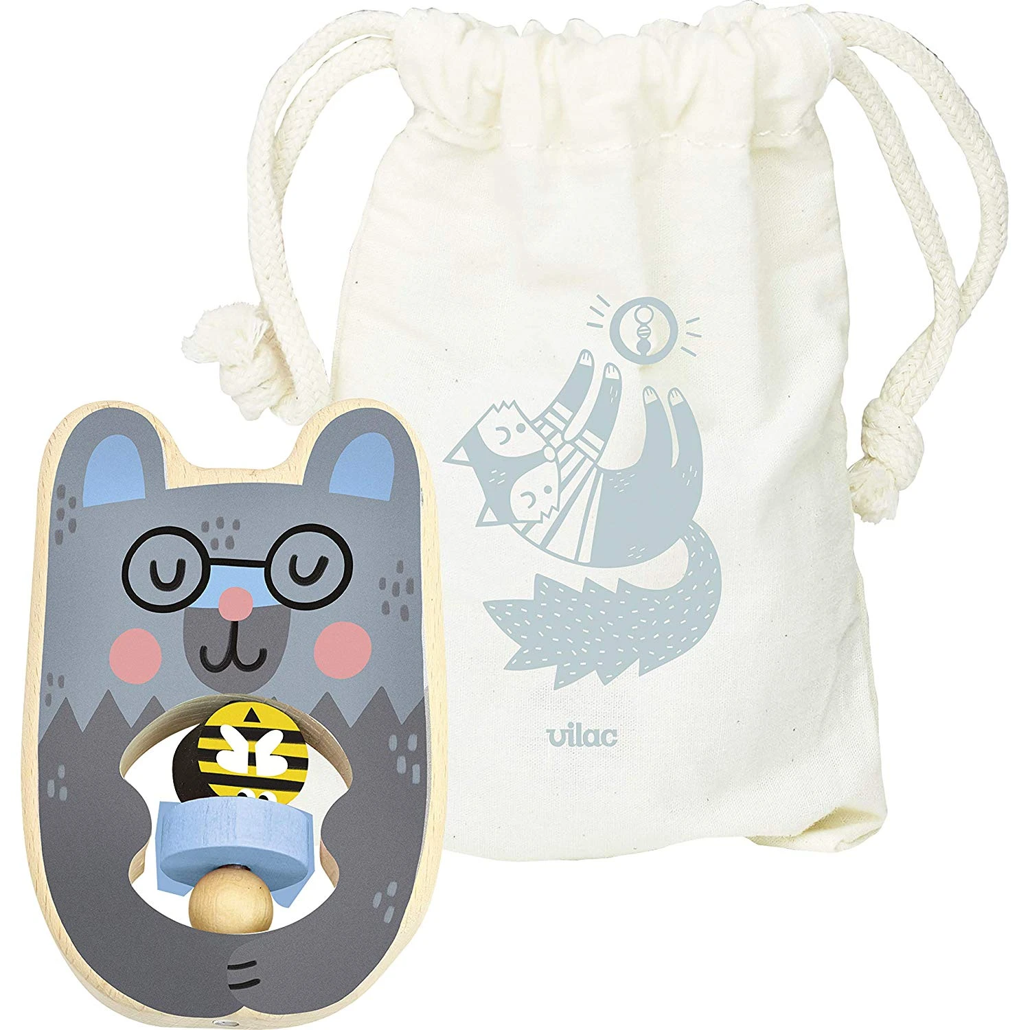 Vilac Hochet Teddy Michelle Carlslund 2 Vilac Hochet Teddy Michelle Carlslund – Image 2