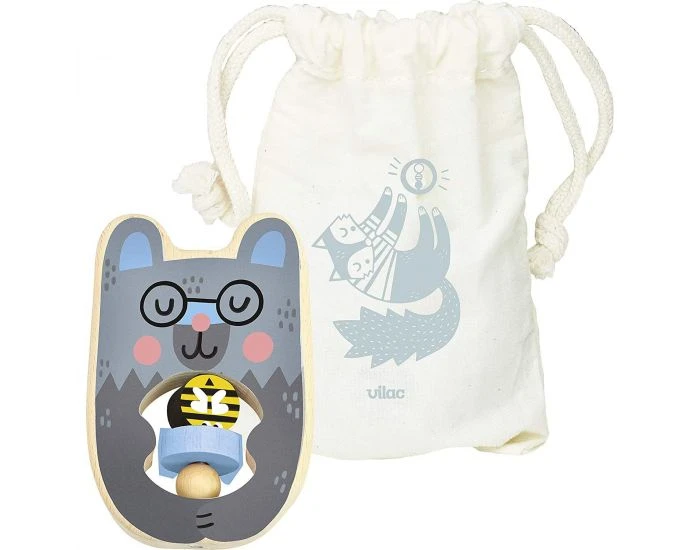 Vilac Hochet Teddy Michelle Carlslund - Dès 12 Mois 2 Vilac Hochet Teddy Michelle Carlslund - Dès 12 Mois – Image 2